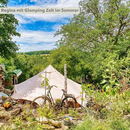 Henrys Tiny Houses - Cottage Inge Oder Bungalow Regina Mit Glamping Zelt Im Sommer - Ruhig, Garten, Talblick, Natur *