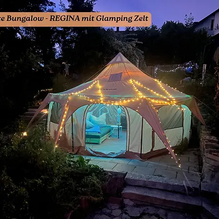 Henrys Tiny - Inge Oder Regina Mit Glamping Zelt Im Sommer - Ruhig, Garten, Talblick,